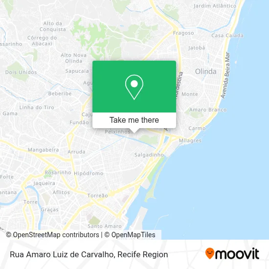 Rua Amaro Luiz de Carvalho map