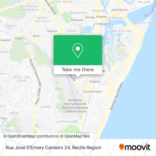 Rua José D'Emery Carneiro 24 map