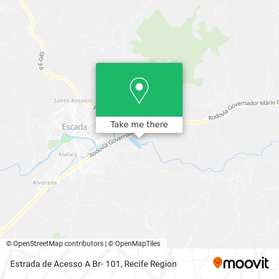 Estrada de Acesso A Br- 101 map