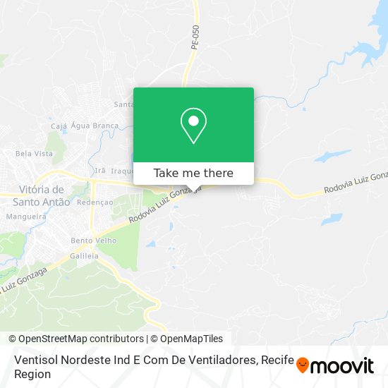 Ventisol Nordeste Ind E Com De Ventiladores map