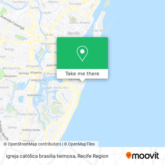 igreja católica brasilia teimosa map