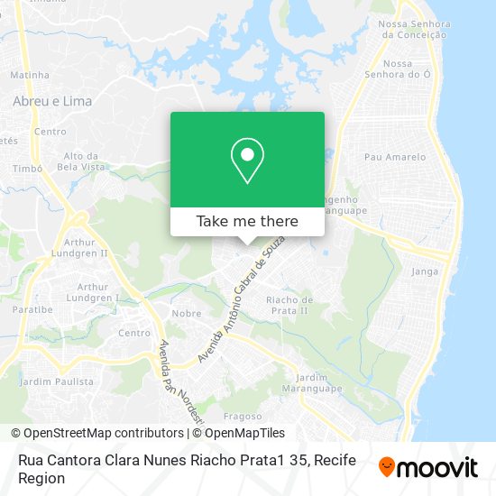 Rua Cantora Clara Nunes Riacho Prata1 35 map