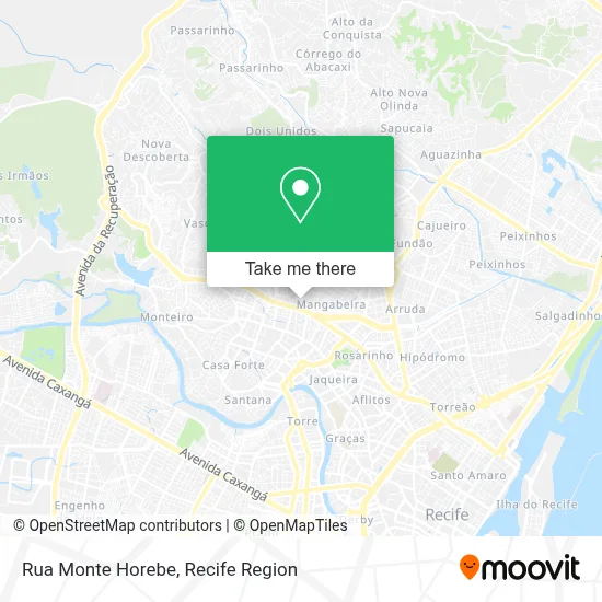 Rua Monte Horebe map