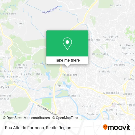 Rua Alto do Formoso map