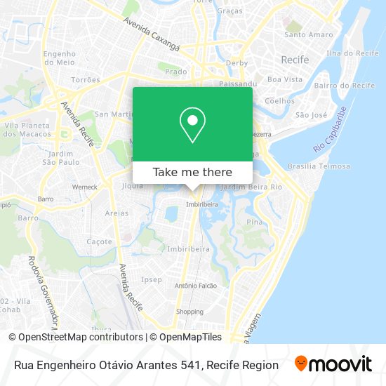 Mapa Rua Engenheiro Otávio Arantes 541