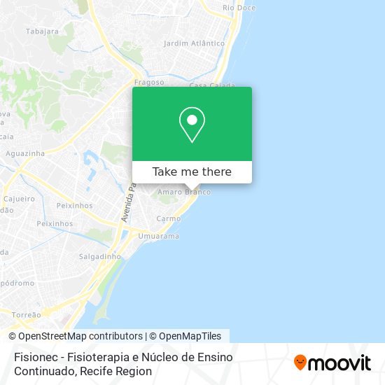 Fisionec - Fisioterapia e Núcleo de Ensino Continuado map