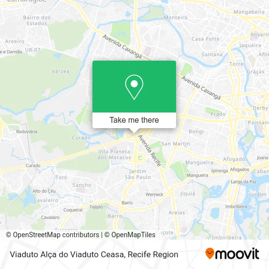 Viaduto Alça do Viaduto Ceasa map