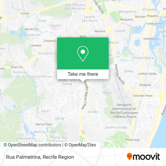 Rua Palmeirina map