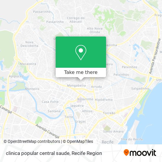 clinica popular central saude map