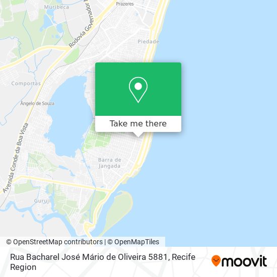 Rua Bacharel José Mário de Oliveira 5881 map