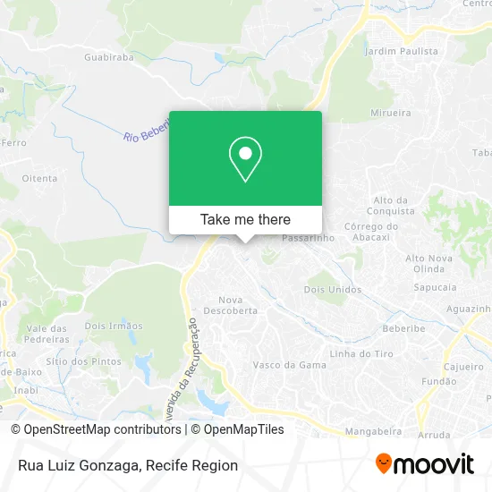 Rua Luiz Gonzaga map
