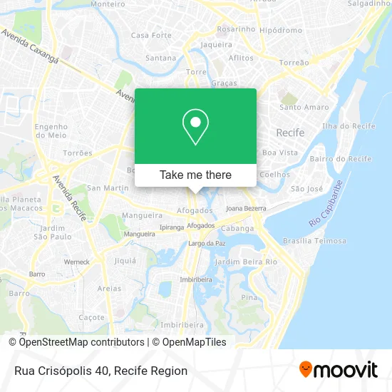 Rua Crisópolis 40 map