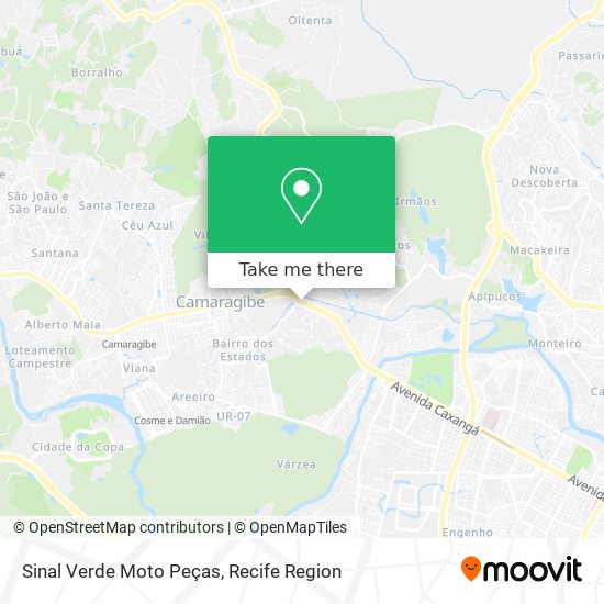 Sinal Verde Moto Peças map