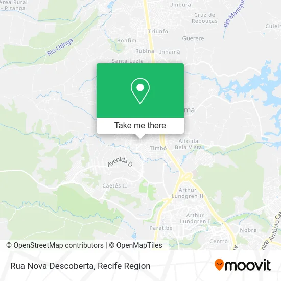 Rua Nova Descoberta map