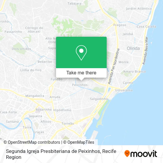 Segunda Igreja Presbiteriana de Peixinhos map