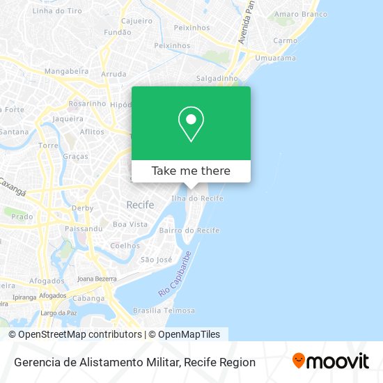 Gerencia de Alistamento Militar map