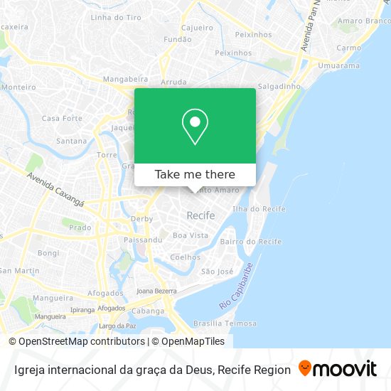 Igreja internacional da graça da Deus map
