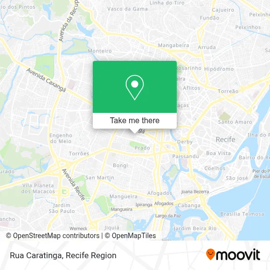 Rua Caratinga map