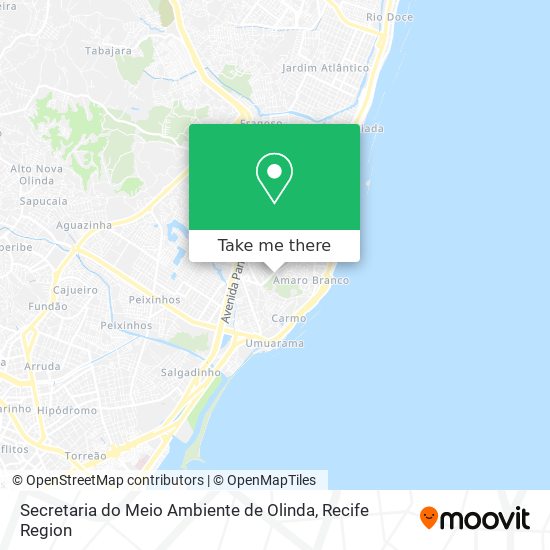 Secretaria do Meio Ambiente de Olinda map