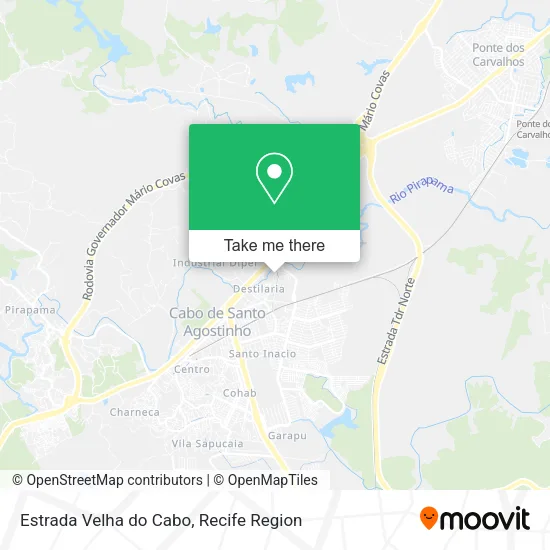 Estrada Velha do Cabo map