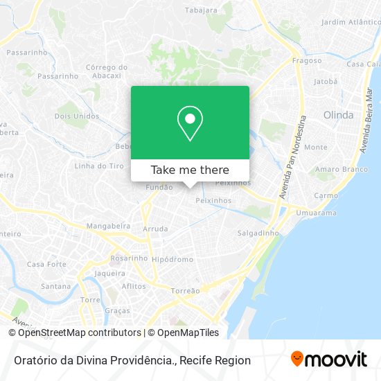 Oratório da Divina Providência. map