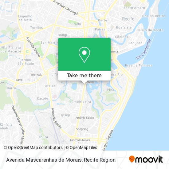 Avenida Mascarenhas de Morais map
