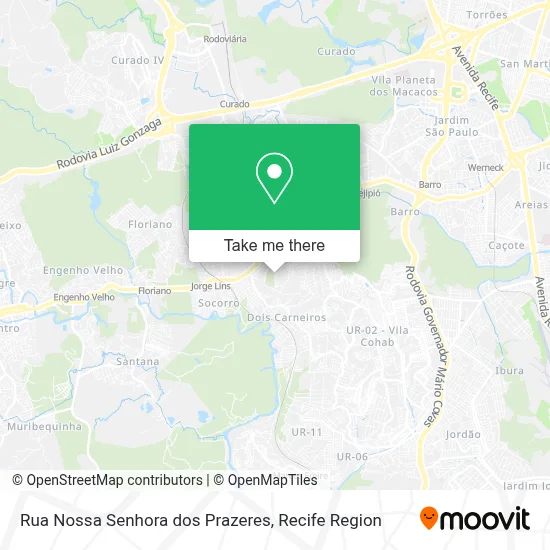 Rua Nossa Senhora dos Prazeres map
