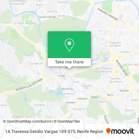 1A Travessa Getúlio Vargas 189-375 map
