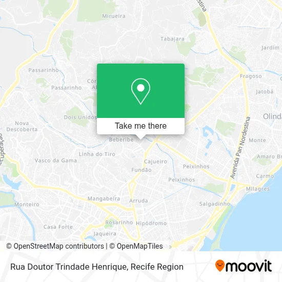 Rua Doutor Trindade Henrique map
