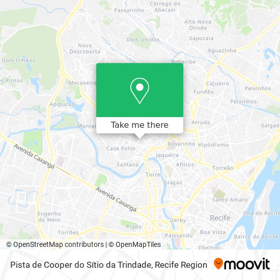Pista de Cooper do Sítio da Trindade map