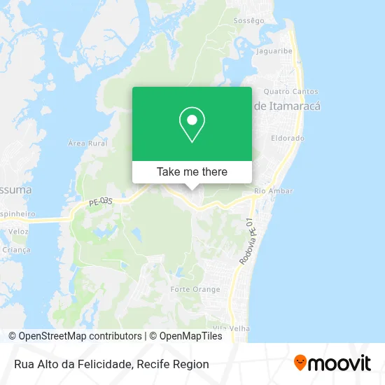 Rua Alto da Felicidade map