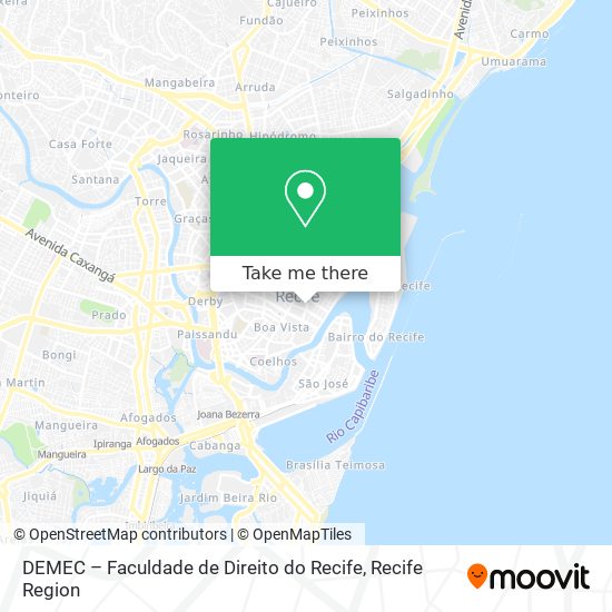 Mapa DEMEC – Faculdade de Direito do Recife