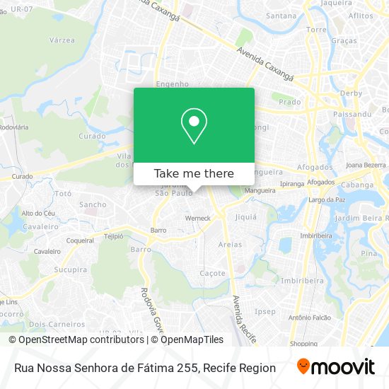 Mapa Rua Nossa Senhora de Fátima 255