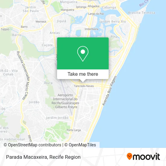 Parada Macaxeira map