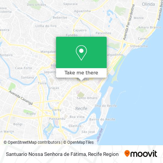 Santuario Nossa Senhora de Fátima map