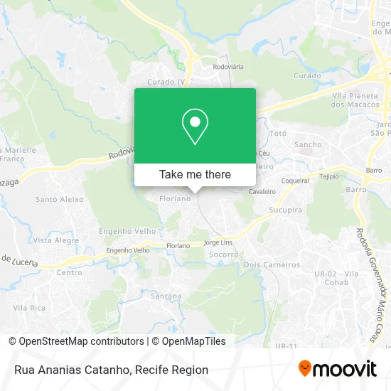 Rua Ananias Catanho map
