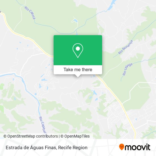 Estrada de Águas Finas map