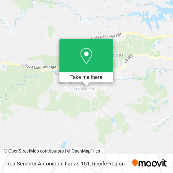 Rua Senador Antônio de Farias 151 map
