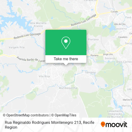 Rua Reginaldo Rodrigues Montenegro 213 map