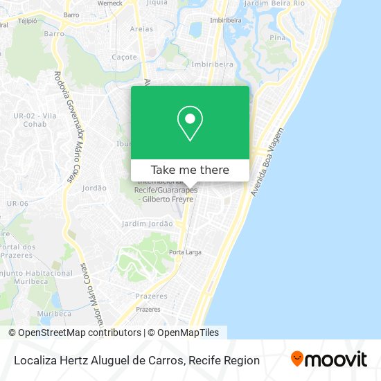 Localiza Hertz Aluguel de Carros map