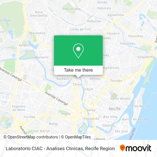 Laboratorio CIAC - Analises Clinicas map