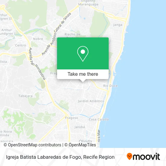 Igreja Batista Labaredas de Fogo map