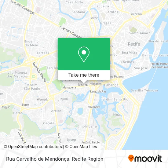 Rua Carvalho de Mendonça map