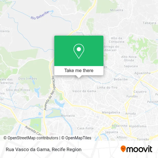 Rua Vasco da Gama map