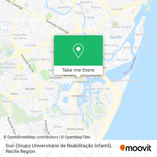 Guri (Grupo Universitário de Reabilitação Infantil) map