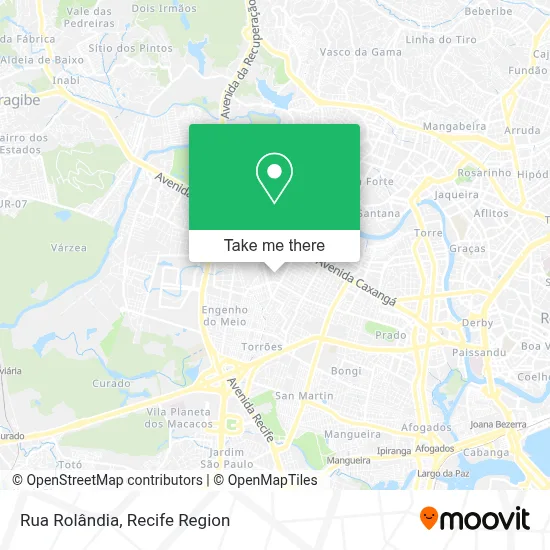 Rua Rolândia map