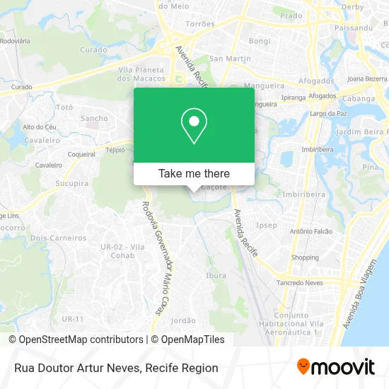 Rua Doutor Artur Neves map