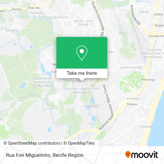 Rua Frei Miguelinho map