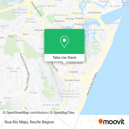 Rua Rio Maju map