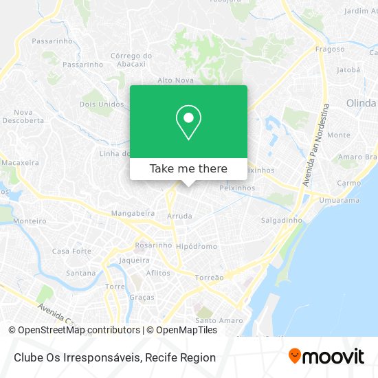 Clube Os Irresponsáveis map